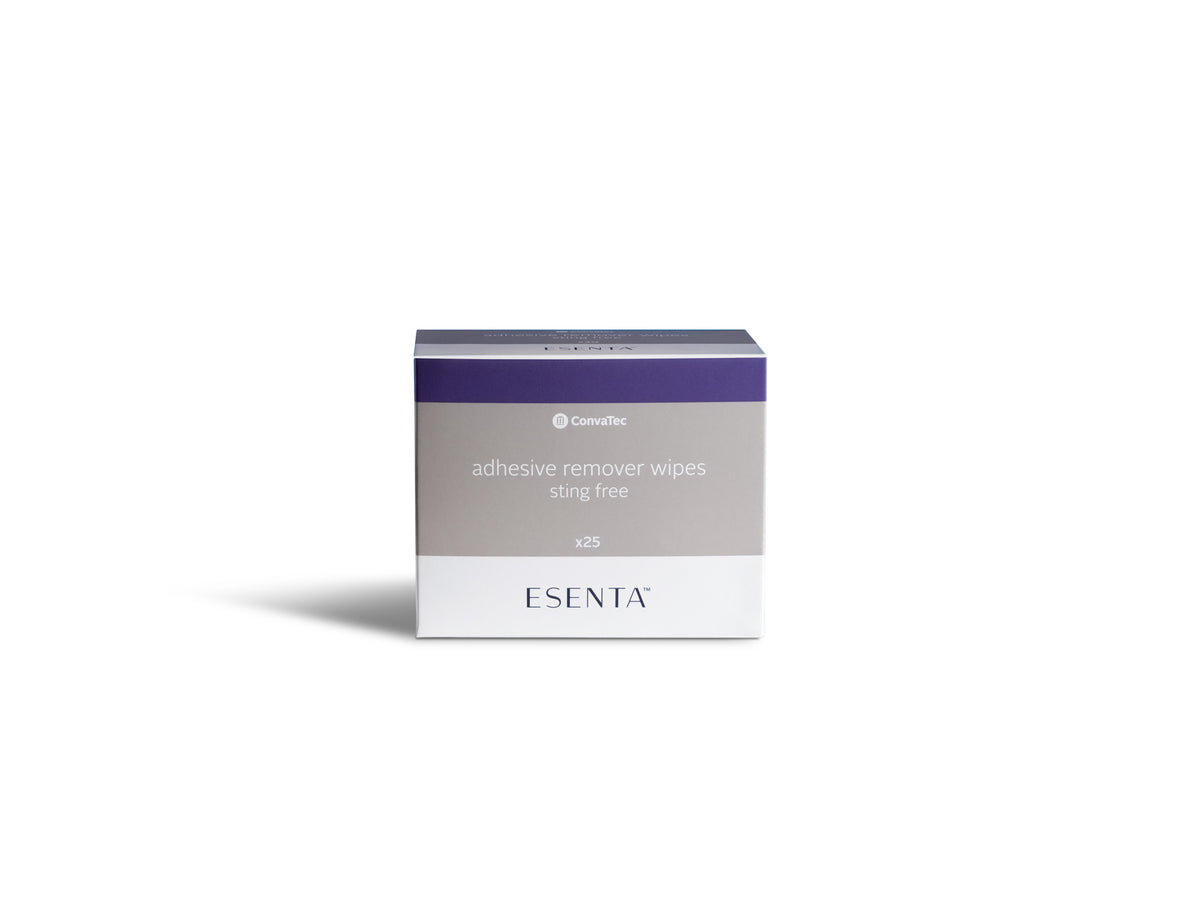 Esenta Adhesive Remover for Around Stomas and Wounds, Sting Free, Alcohol Free Wipes / Case / 500