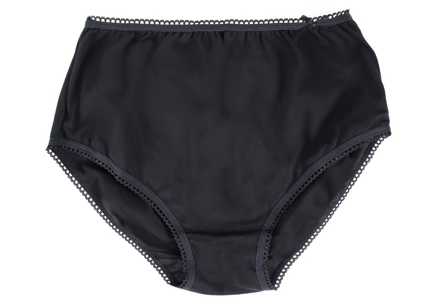 FULL COVERAGE BASIC PANTY - BLACK COTTON – Ostomysecrets®