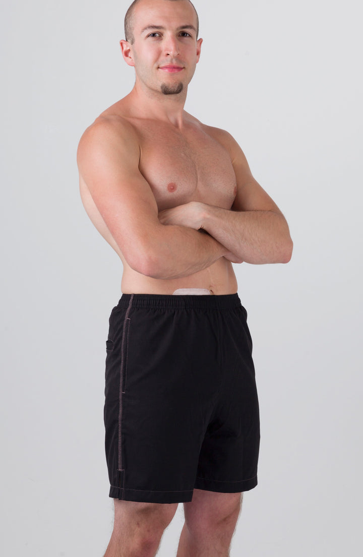 MEN'S SWIM TRUNK - BLACK