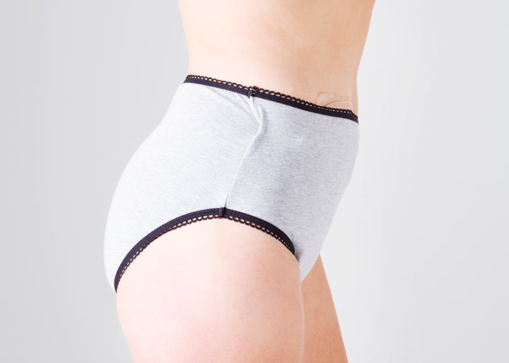 CLASSIC PANTY - HEATHER GREY / COTTON