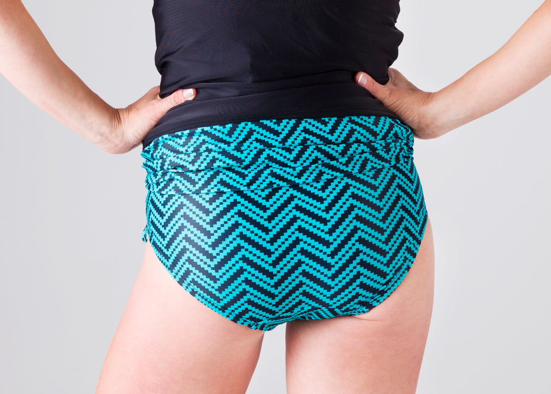 AQUA REEF CHEVRON SWIM BOTTOM